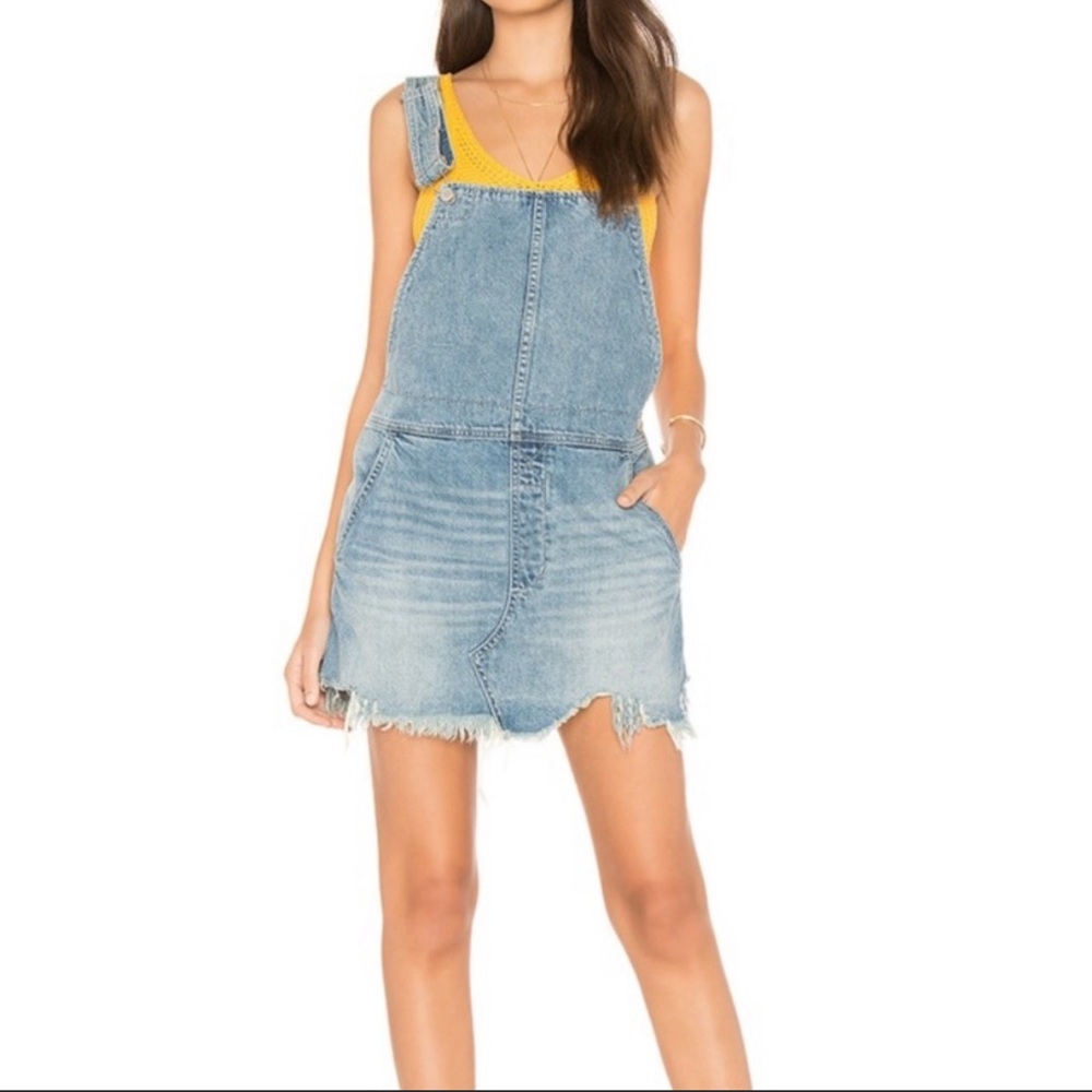 Free People Torn Up Jumper (Denim Skirtall)